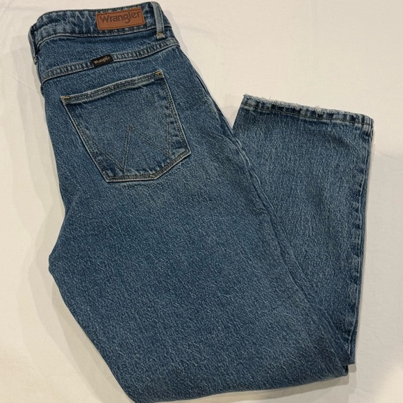 Wrangler High Rise Rodeo Straight Crop Jeans | Vintage Wash | Size 8/29 Cropped - Picture 9 of 13